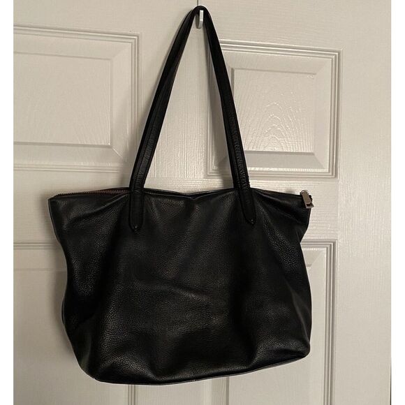 Coach Pebbled Leather Taylor Large Tote Black Shoulder Handbag No F1781-38312 01 - Picture 2 of 16